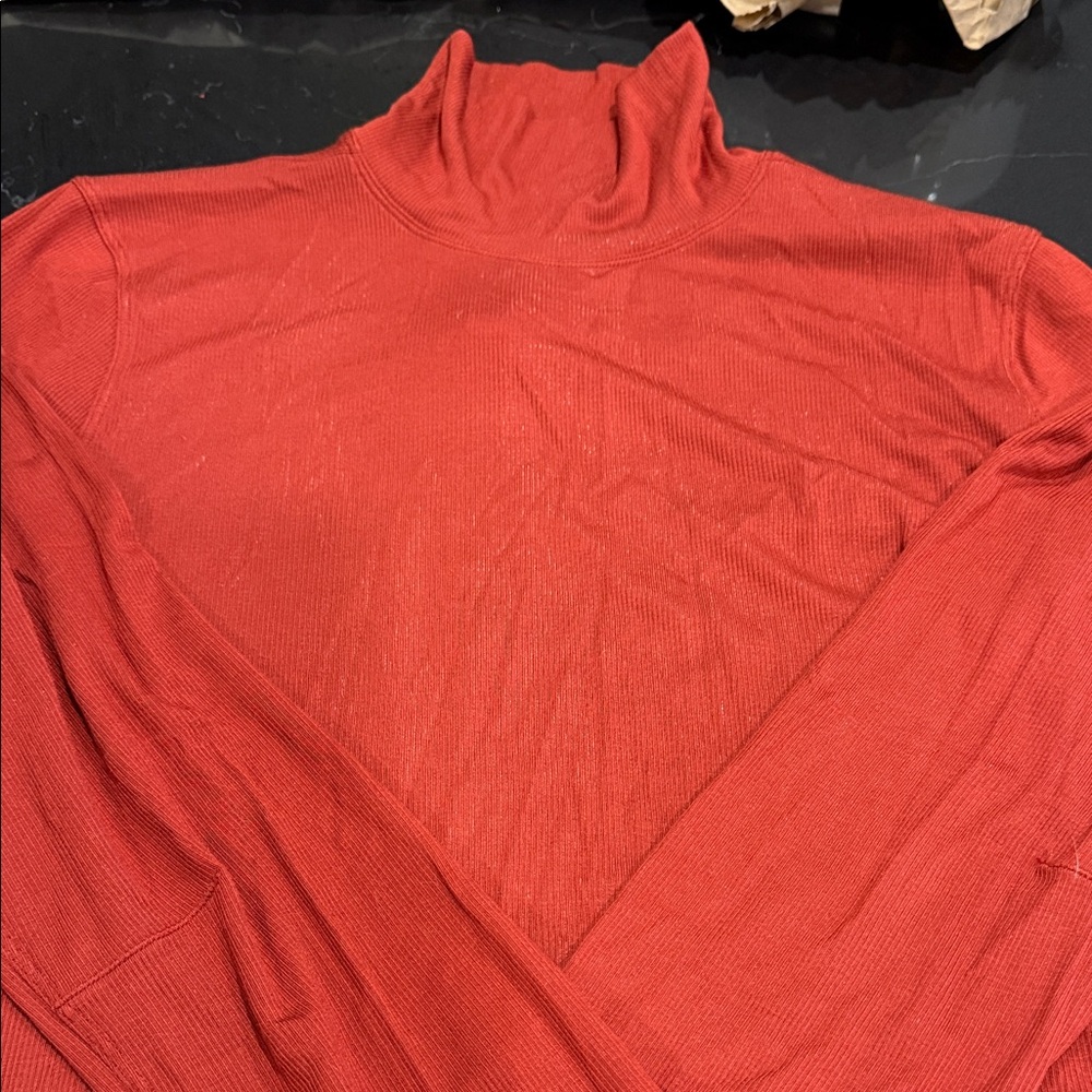 Lululemon Women’s Red Turtleneck Sweater -XL NEVER  BEEN WORN!